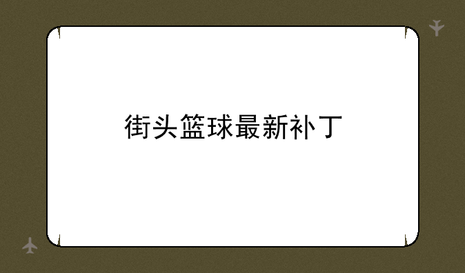 街头篮球最新补丁