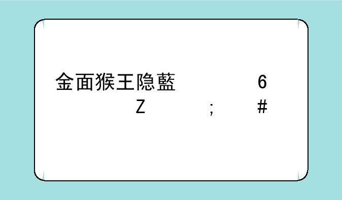 金面猴王隐藏关卡符文怎么连