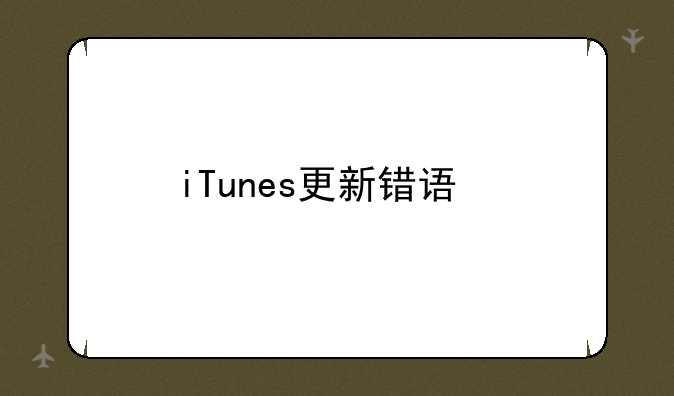 iTunes更新错误代码100