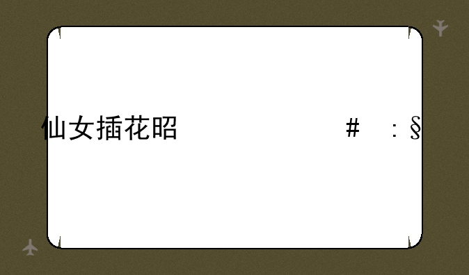 仙女插花是什么玩法
