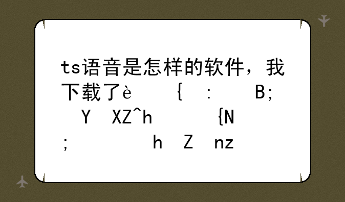 ts语音是怎样的软件，我下载了连接后进入房间都需要密码，密码是什么啊？