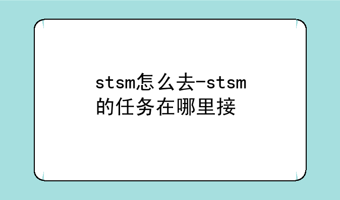 stsm怎么去-stsm的任务在哪里接